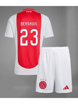 Ajax Steven Berghuis #23 Replika Hemmakläder Barn 2024-25 Kortärmad (+ byxor)